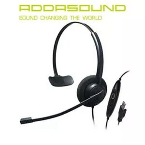 Addasound Crystal SR2731 Single Ear Noise Cancelling USB Office Phone Headset